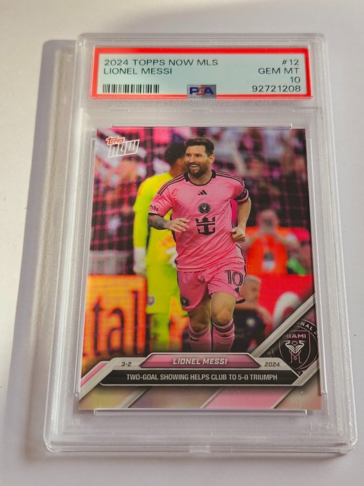 2024 Topps MLS Lionel Messi #TN mls 12 PSA 10 - 1 Graded card