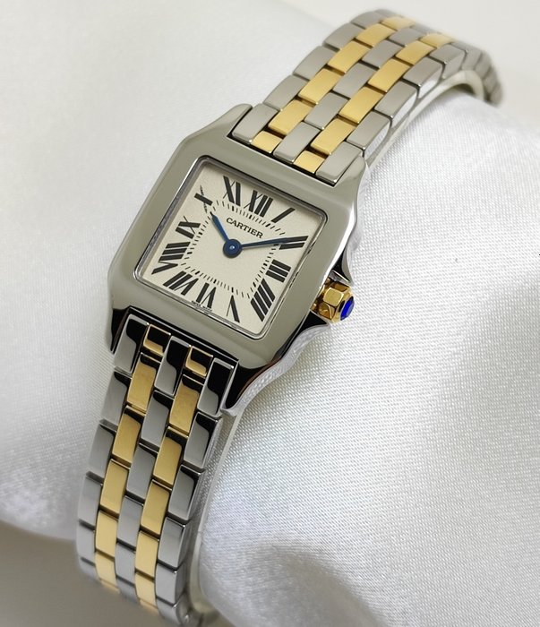 Cartier - Santos Demoiselle Gold/Steel - W25066Z6 - Kvinder - 2011-nu