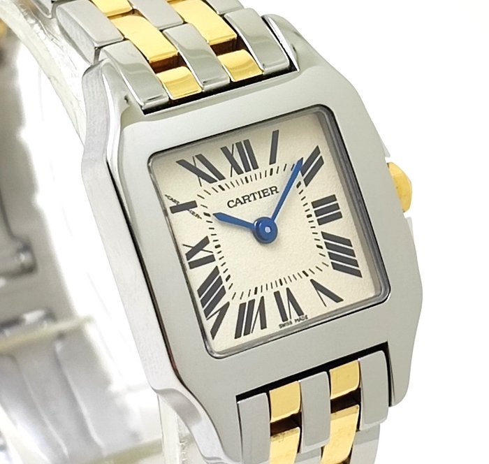 Cartier - Santos Demoiselle Gold/Steel - W25066Z6 - Kvinder - 2011-nu