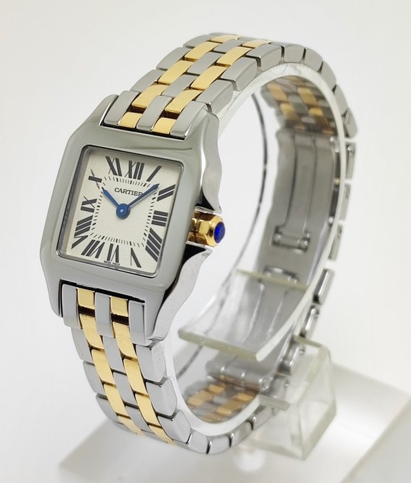 Cartier - Santos Demoiselle Gold/Steel - W25066Z6 - Kvinder - 2011-nu