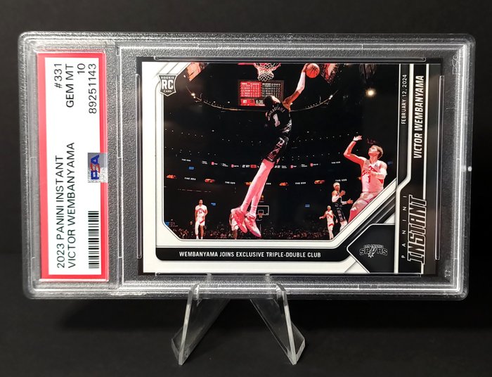 2023 Panini Instant NBA Victor Wembanyama #331 - Triple Double Club PSA 10 - 1 Graded card