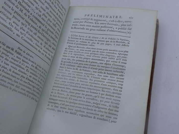 Voltaire / Palissot - La Henriade. Nouvelle édition la plus correcte qui ait encore paru avec des remarques - 1784