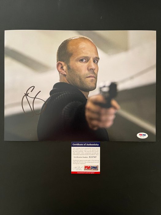 The Transporter - Jason Statham - Signed in Person - with PSA/DNA Certificate - Autograph photo - No Reserve!