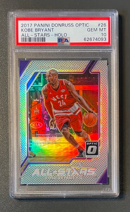 2017 Donruss Optic - All Stars Holo - Kobe Bryant PSA 10 - 1 Graded card