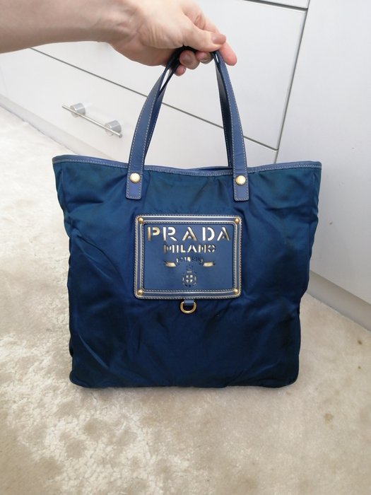 Prada - Tessuto logo cutout tote - Skuldertaske