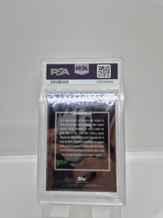 2023/24 Topps Instant Victor Wembanyama #WV5 40/20 Rookie PSA 10 Graded card