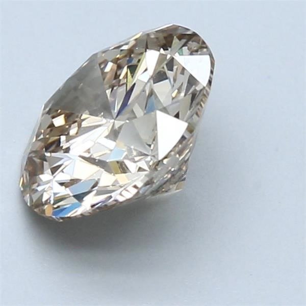 1 pcs Diamant  (Naturfarvet)  - 2.01 ct - Rund - Fancy light Brun - VS1 - International Gemological Institute (IGI)