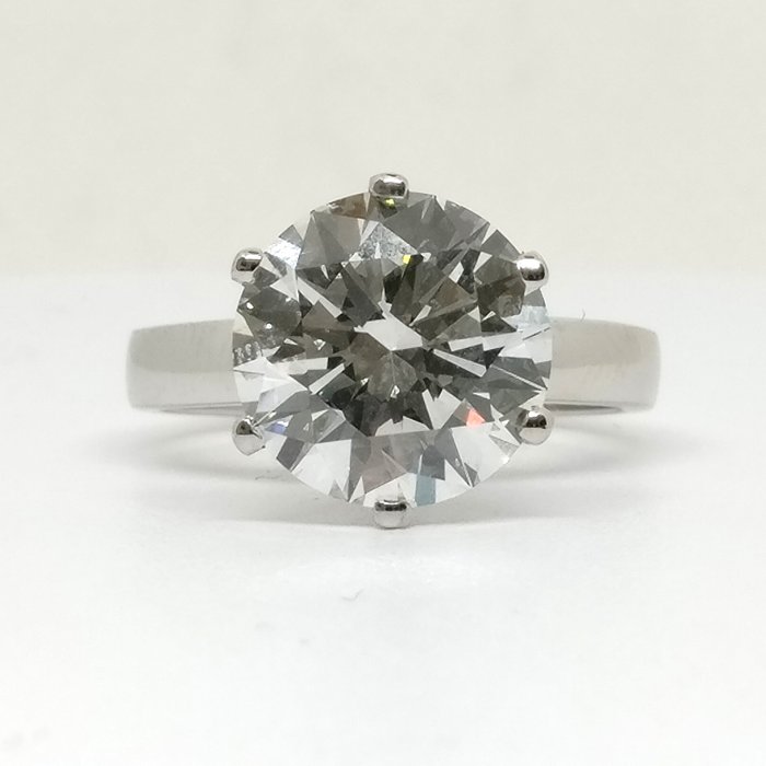 Forlovelsesring - 18 kraat Gulguld -  453ct tw Diamant (Laboratoriedyrket)