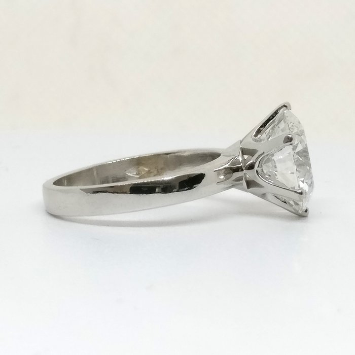 Forlovelsesring - 18 kraat Gulguld -  453ct tw Diamant (Laboratoriedyrket)