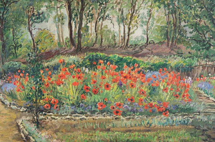 Esther Schwartz (XX) - Les coquelicots en fleurs