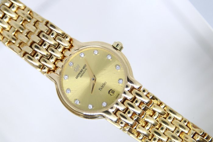 Raymond Weil - Diamond  18k Gold Electro Plated - Ingen mindstepris - 4702   - A666661 - Kvinder - 1980-1989