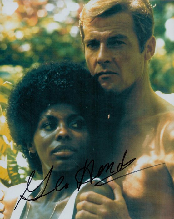 Gloria Hendry [as Rosie Carver in Live and Let Die] - Signed Photo (20x26 cm)