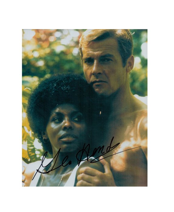 Gloria Hendry [as Rosie Carver in Live and Let Die] - Signed Photo (20x26 cm)