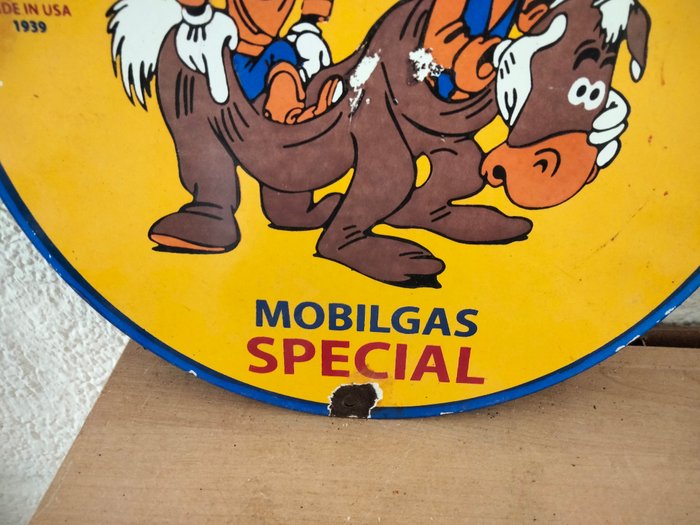 Mobil gas special - Reklameplakat - Emalje