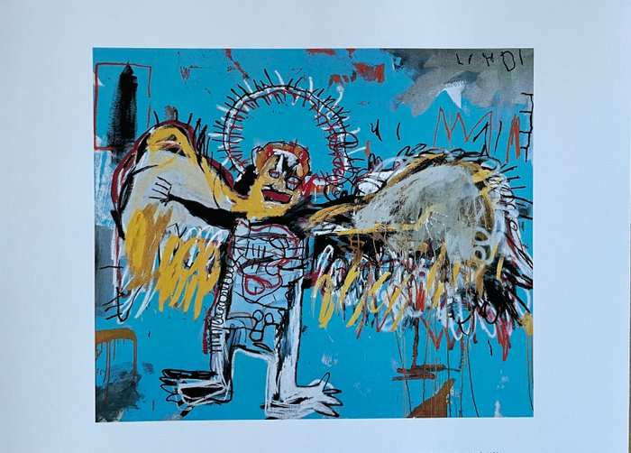 Jean-Michel Basquiat - after (1960-1988), Untitled(Fallen Angel), 1981, copyright Estate of Jean Michel Basquiat, Licensed