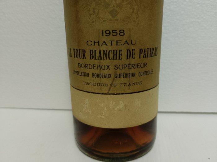 1958 Chateau La Tour Blanche de Patiras (Delor) - Bordeaux - 1 Flaske (0,75L)