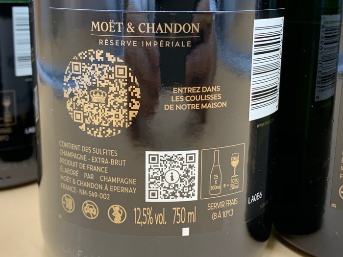 Moët  Chandon, Réserve Impériale - Champagne Extra Brut - 6 Flasker (0,75 L)