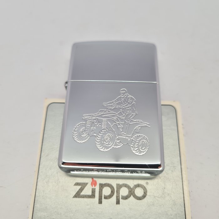 Zippo - Off road quad racing - Lighter - Messing