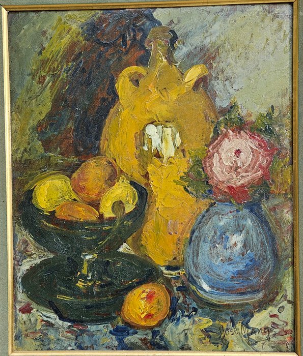 José Mange (1866-1935) - La coupe de fruits