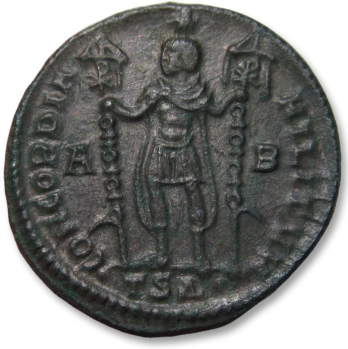 Romarriket Vetranio (AD 350) Centenionalis Thessalonica mint 4th officina - mintmark •TS∆• - large 24mm coin