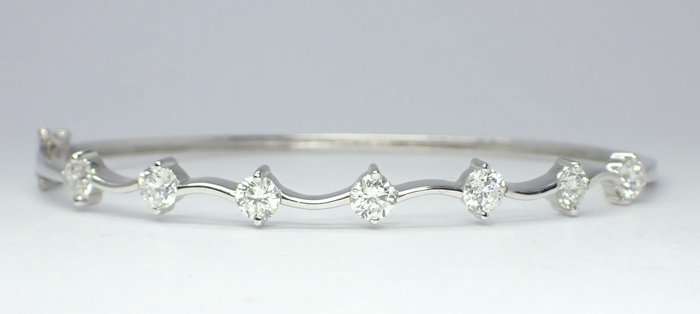 Armbånd - 18 kraat Hvidguld -  1.35ct. tw. Diamant (Natur)