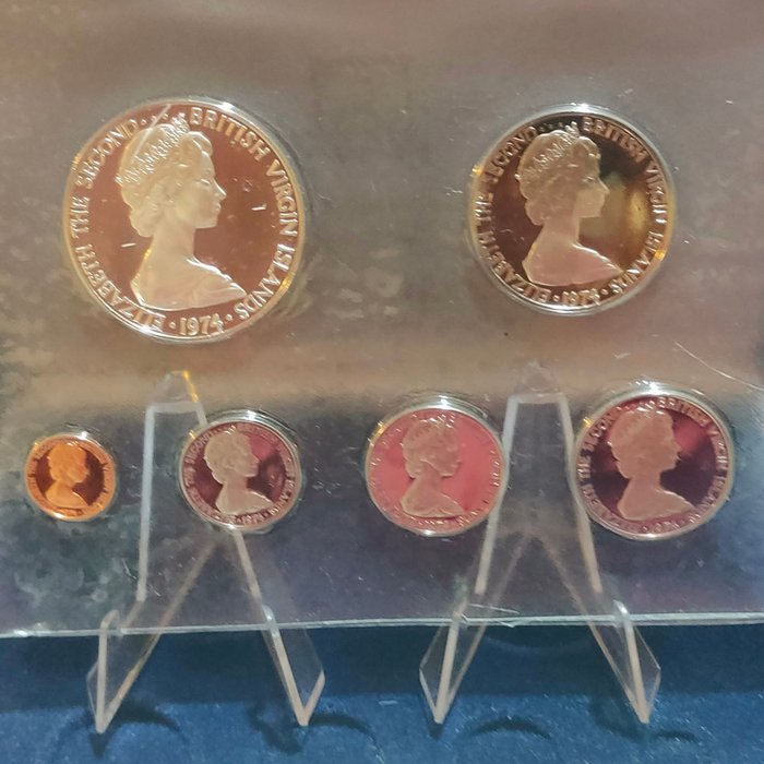 De Britiske Jomfruøer. Proof Set 1974  (Ingen mindstepris)