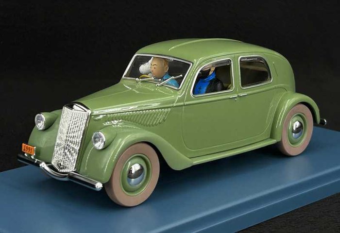 Tintin - 2 - Album : ''Au Pays de l'Or Noir''  - La Lancia Aprilia de l'Emir - 2003 - (mint) 1/24e + 1/43e