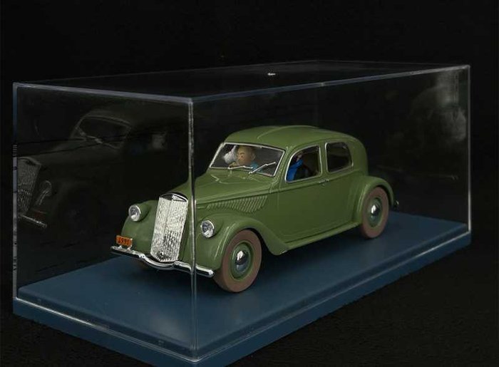 Tintin - 2 - Album : ''Au Pays de l'Or Noir''  - La Lancia Aprilia de l'Emir - 2003 - (mint) 1/24e + 1/43e