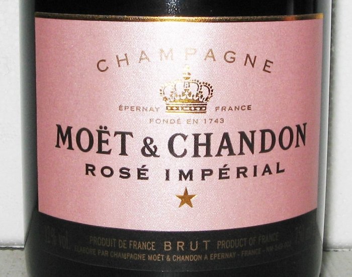 Moët  Chandon, Impérial Rosé - Champagne Brut - 4 Flasker (0,75 L)