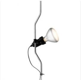 Flos - Pio Manzù, Achille Castiglioni - Hængende lampe - Parentesi - Nikkel - Stål - On/Off