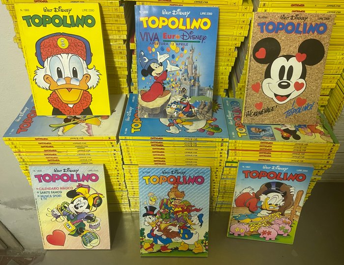 Topolino 1801/1899 - Sequenza semi completa - 91 Comic - Første udgave - 1990/1992