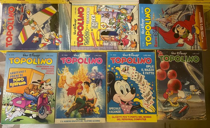 Topolino 1801/1899 - Sequenza semi completa - 91 Comic - Første udgave - 1990/1992