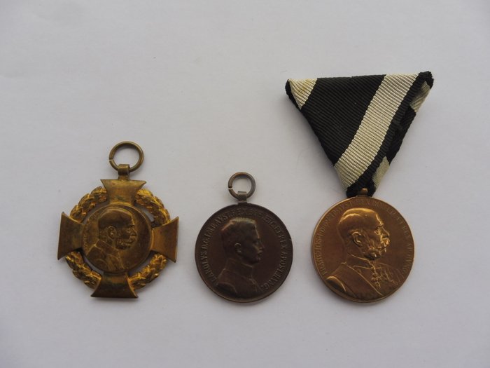 Østrig - Medalje - Lotto Medaglie Austriache 1908 Franz Josef