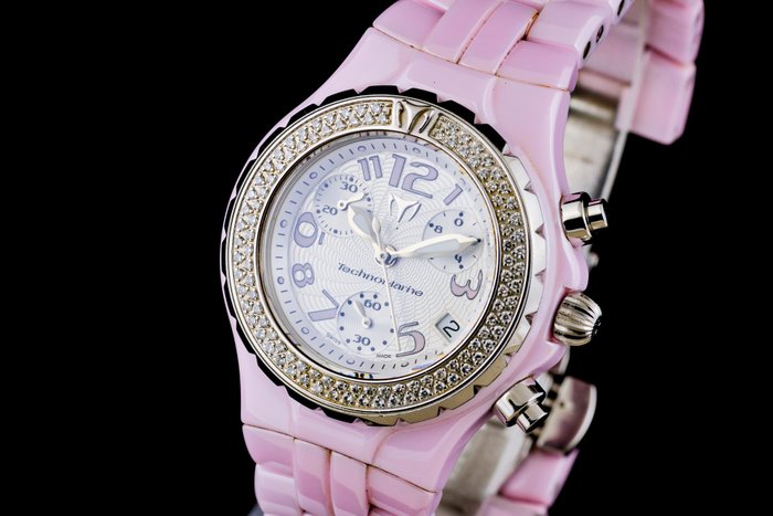 TechnoMarine - Ceramic/Steel Diamonds Chronograph Quartz Ladies - Kvinder - 2011-nu