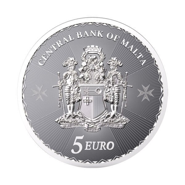 Malta. 10 x 1 oz 2024 €5 Maltese Cross Silver Coin BU