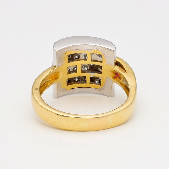 Ingen mindstepris - Ring - 18 kraat Gulguld, Hvidguld -  0.37ct. tw. Diamant (Natur)