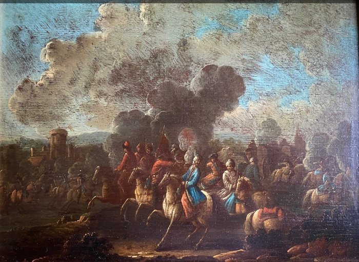 Continental School (XVIII) - War scene