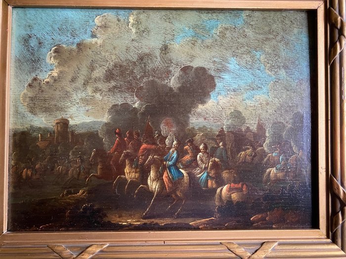 Continental School (XVIII) - War scene