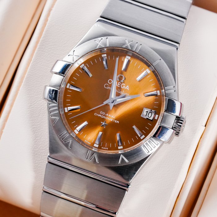 Omega - Constellation Co-Axial Rare Salmon Dial - 123.10.35.20.10.001 - Unisex - 2011-nu