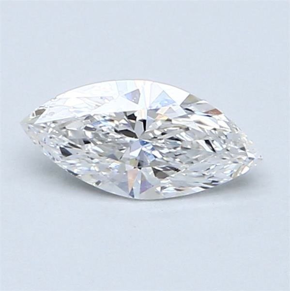 1 pcs Diamant  (Natur)  - 0.57 ct - Marquise - D (farveløs) - VS1 - Gemological Institute of America (GIA)