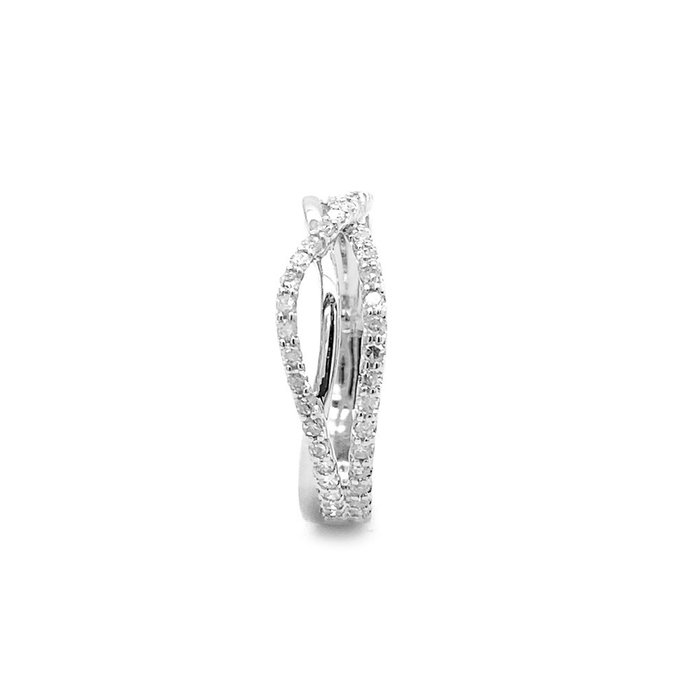 Ingen mindstepris - Ring - 14 karat Hvidguld -  0.31ct. tw. Diamant (Natur)