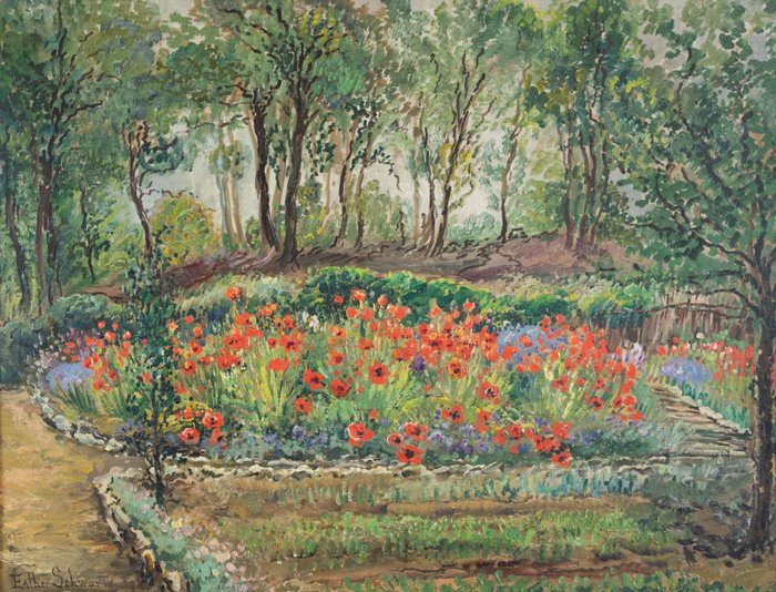 Esther Schwartz (XX) - Les coquelicots en fleurs