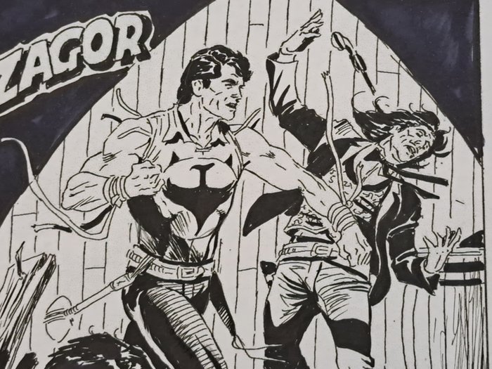 Piccinelli, Alessandro - 2 Original cover - Zagor - "Il Ritorno di Blondie!" - "La Banda degli Spietati" - 2018