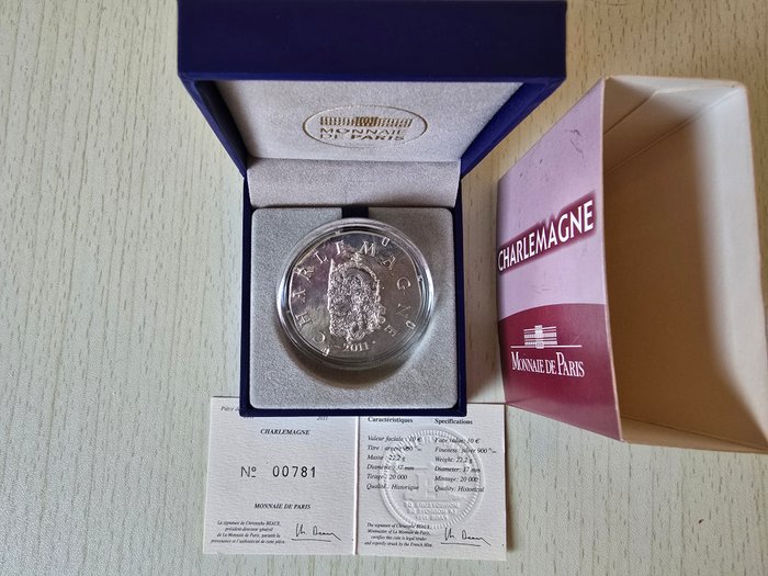 Frankrig. 10 Euro 2011 "Charlemagne"  (Ingen mindstepris)