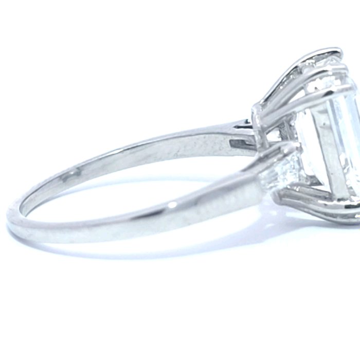 Ring Platin -  378ct tw Diamant (Laboratoriedyrket) - Diamant - E VS1