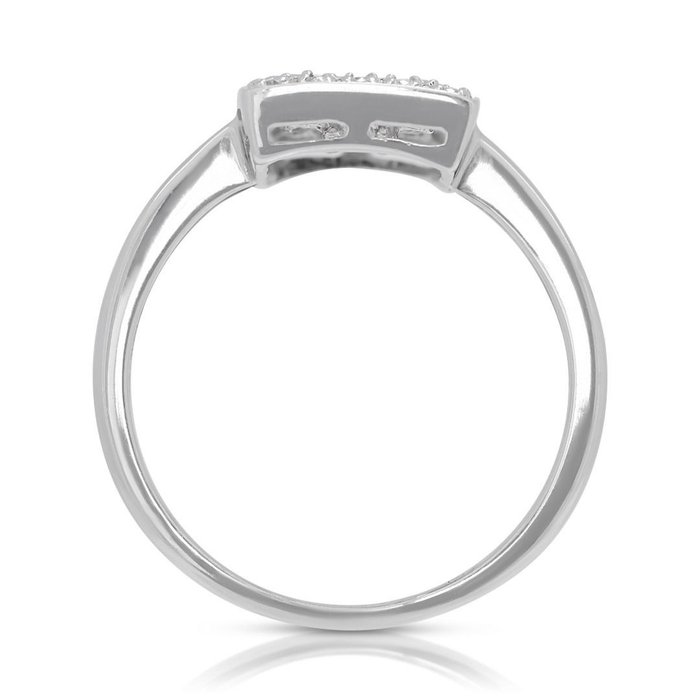 Ring - 18 kraat Hvidguld -  032ct tw Diamant (Natur)  - Diamant