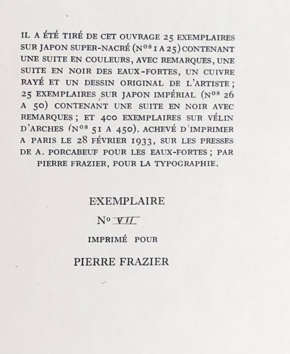 René Boylesve - Le Parfum des îles Borromées [exemplaire sur Japon] - 1933