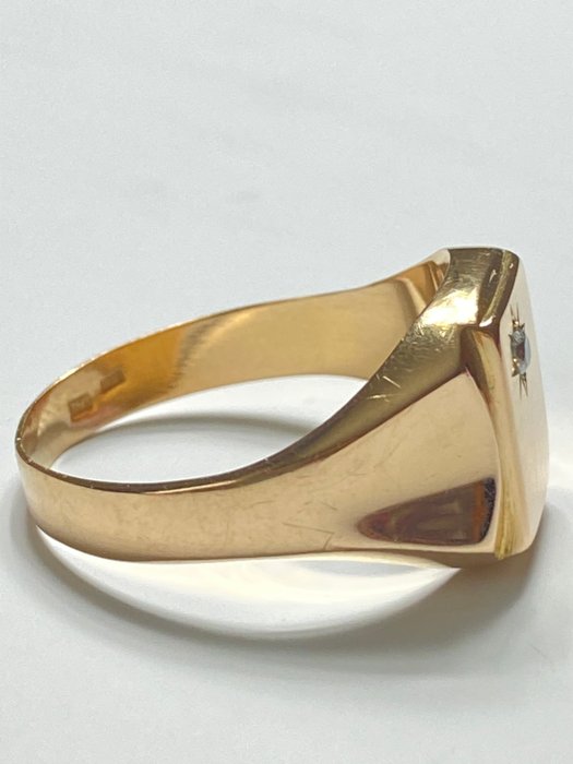 Ingen mindstepris - Ring - 18 kraat Gulguld Diamant (Laboratoriedyrket)