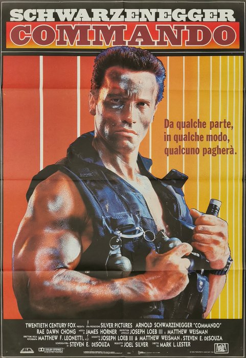 Poster - Commando - Arnold Swarzenegger - 1985