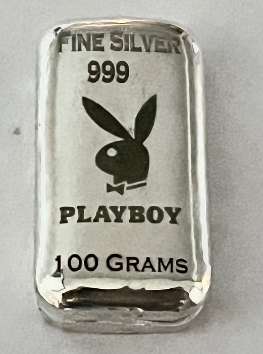 100 gram - Sølv 999 - -No Reserve- Playboy  (Ingen mindstepris)